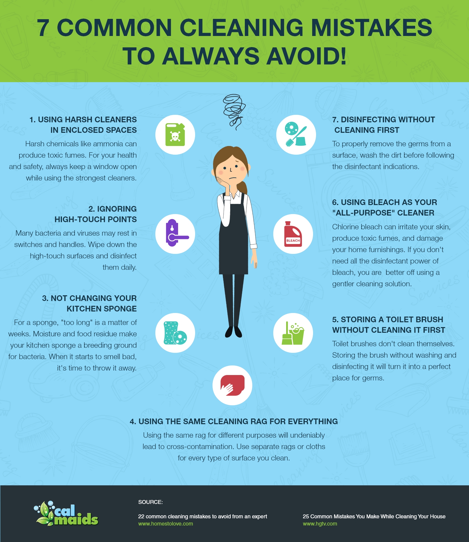 7 Common Cleaning Mistakes To Always Avoid!