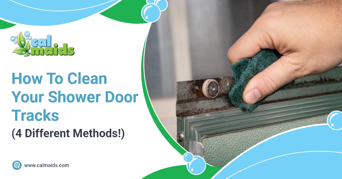 How to clean your shower door tracks